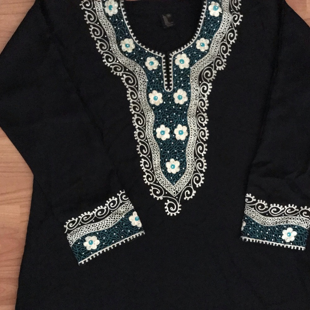 NEW GREEN/GOLD EMBROIDERY DRESS/ABAYA.